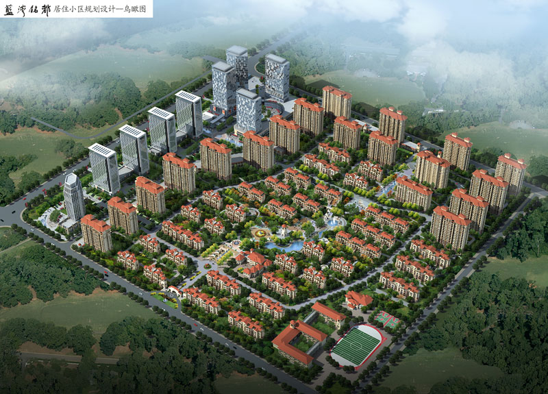 青島城陽區(qū)藍(lán)灣銘都工程(總建筑面積48萬㎡)